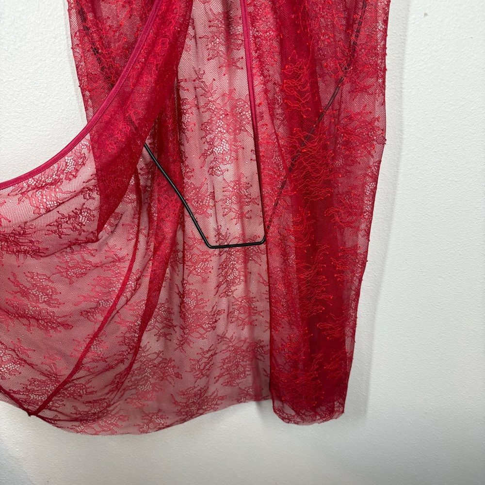 NWT Victoria’s Secret Red Lace Babydoll Camisole Caged Valentines Nighty 36C - Picture 3 of 7